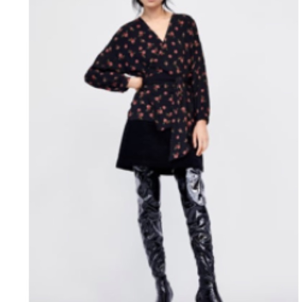 Zara Wrap Floral Top